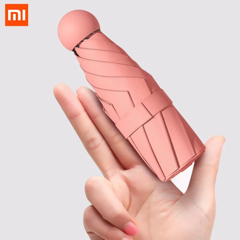  Мини капсульный Зонт Xiaomi Mi Zuodu портативный Ветрозащитный солнцезащитный Зонт от дождя и солнца для женщин и мужчин виниловое покрытие …