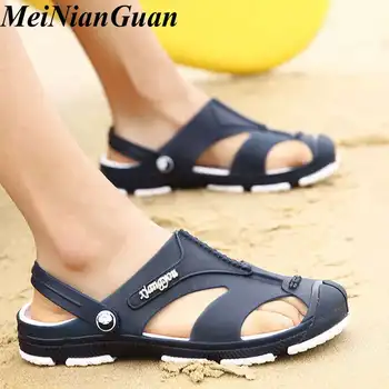 

Comfort Men's Summer Shoes High Quality Man Home Slippers Casual Big Size Sandals Men Beach Surf Quick-drying Indoor Slippers B6