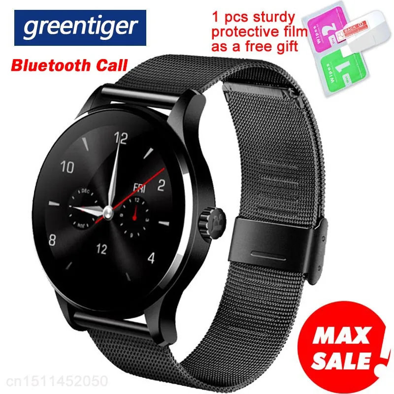 Greentiger K88H Bluetooth Смарт часы с пульсометром фитнес трекер спортивный смарт браслет