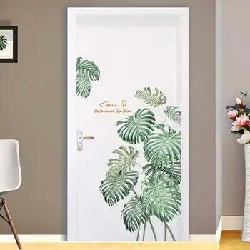 

Nordic Style Plant Wall Decoration Wall Sticker DIY Beach Tropical Palm Leaves Wall Stickers Modern Art Vinyl Decal Wall Mural