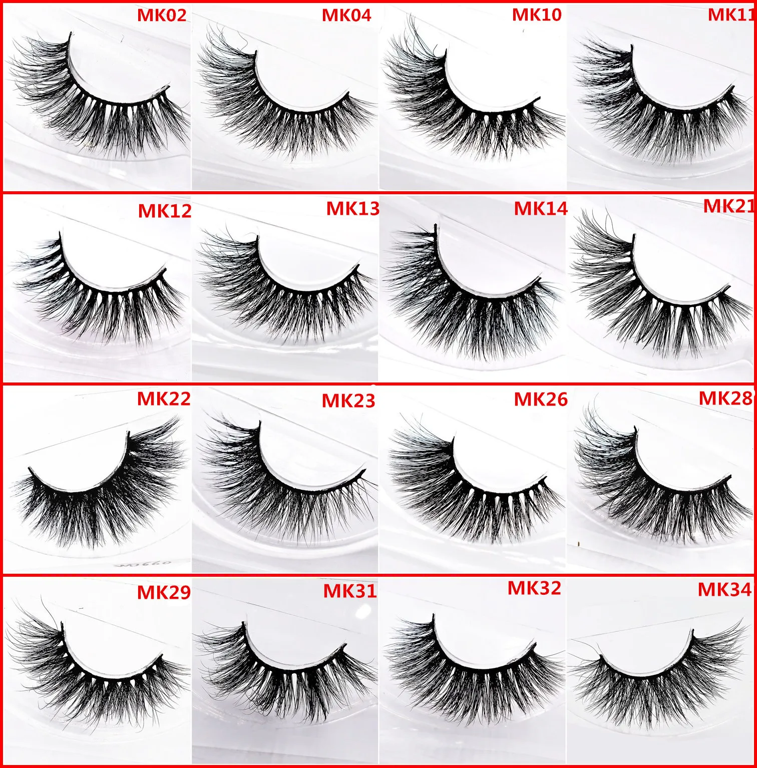 

3Dmink false eyelashes natural/dense eyelashes small bundle makeup beauty extension tool three-dimensional multi-layer eyelashes