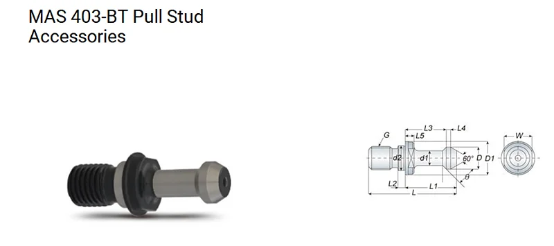 BT30/BT40/BT50-45 °/60 °/90 ° Потяните шпильки инструмент h-старше твердое удержание ручка ЧПУ фрезерование AW MAS 403-BT тяга шпильки аксессуары