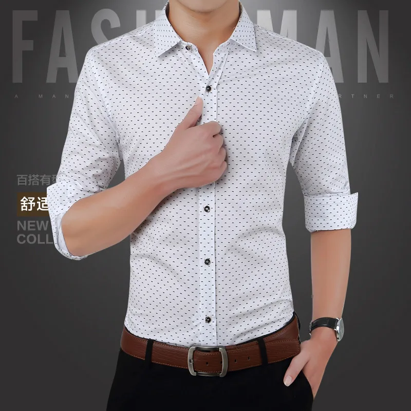 Новая стильная мужская рубашка с длинными рукавами, Молодежная рубашка большого размера, Мужская трендовая рубашка на все сезоны, мужская
