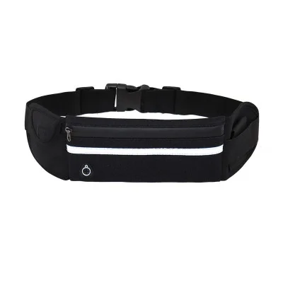 Waist Bag Belt Bag Running Waist Bag Sports Portable Gym Bag Hold Water Cycling Phone Bag Waterproof Women Running Belt black