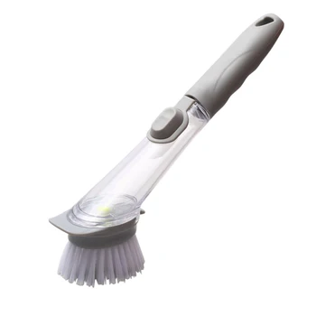 

Cleaning Brush Wear Resistant Stain Remove Refill Liquid Soap Dispensing Nonslip Kitchen Supplies Press Practical Powerful