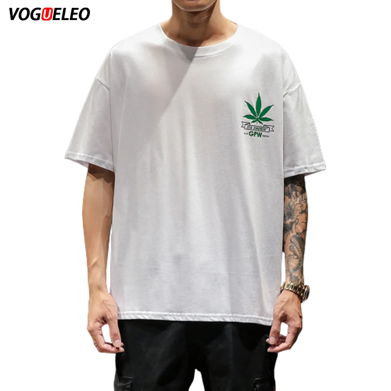 VOGUELEO дерево Забавный узор футболки Tops Tees Men летняя одежда в стиле «хип-хоп» Повседневное уличная Мужская молодежная мода высокое качество хлопковые футболки