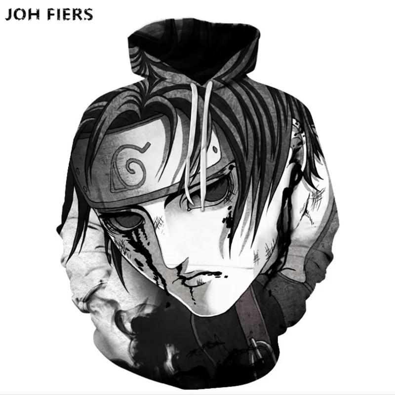 

JOH FIERS 2019 New Design 3D hoodies Naruto Hatake Kakashi pullover Sharingan cartoon hoodies anime unisex sweatshirt 6XL