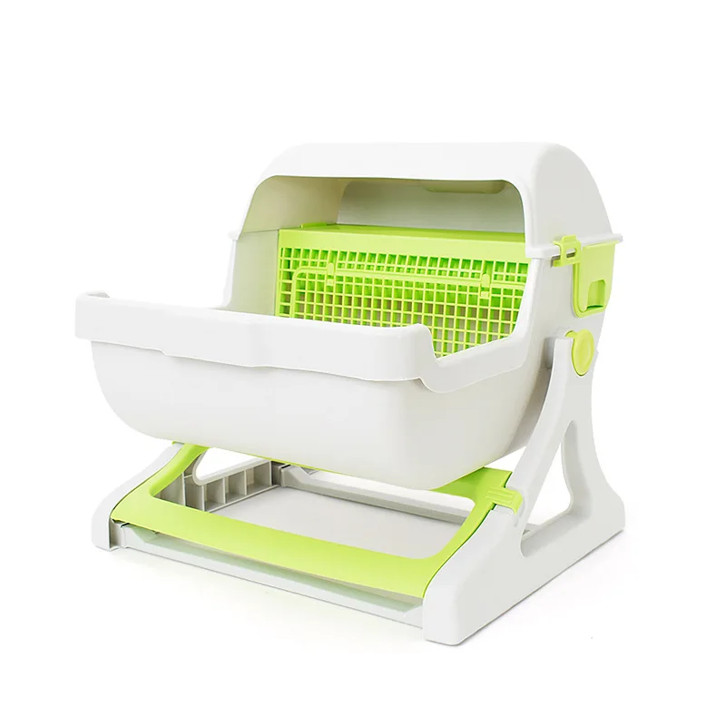 Portable Pet Supplies Factory Direct Sale Extra Large Semi-automatic Cat Toilet Pet Toilet Semi-closed Cat Litter Box Automatic Portable Pet Supplies Factory Direct Sale Extra Large Semi-automatic Cat Toilet Pet Toilet Semi-closed Cat Litter Box Automatic