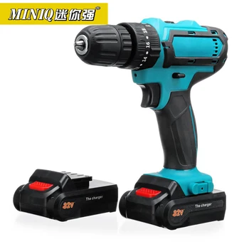 

ALLSOME 32V 2 Speed Power Drills 6000mah Cordless Drill 3 IN1 Electric Screwdriver Hammer Hand Drill 2 Batteries