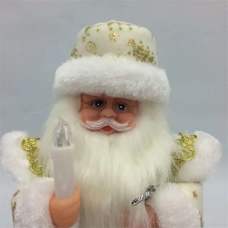 16 дюймов русская Музыкальная кукла Санта Клаус 40 см Кукла Снегурочка говорящие игрушки светодиодные рождественские игрушки украшения Дед Мороз подарок на год