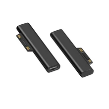 Convertisseur PD femelle type-c USB C adaptateur prise de charge rapide PD femelle pour Microsoft Surface Pro 3 4 5 6 Go livre de Surface