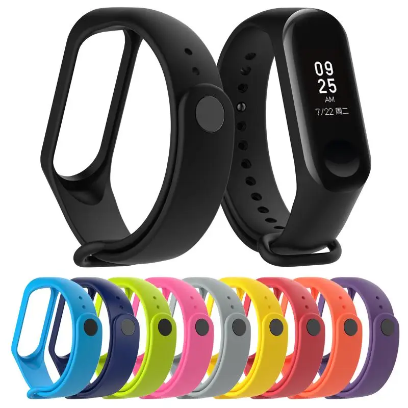 Strap For Xiaomi Mi Band 3 4 Smart Bracelet Replacement Straps TPU Wristband Smart Watch Band Wrist Strap For Xiaomi MiBand 3 4