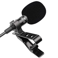 Portable lapel microphone| 1.5m| condenser| with wire| usb| 3.5mm| type-c| for mobile phone| laptop| pc