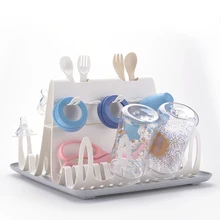 Сушилка для детских бутылочек с поддоном Высокая емкость держатель для бутылочек, чашек, насосов и аксессуаров сушильная станция