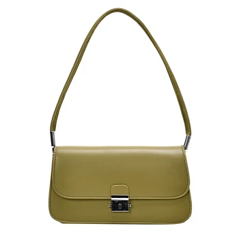 

bags for women 2020 Simple solid PU leather women's Shoulder Tote messenger bag bolsos mujerpurses and handbags sac a main