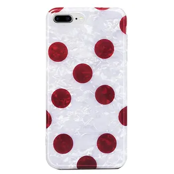 

Suitable For Iphone 7P/8P Exquisite Red Dot Shell Pattern Universal High Quality Tpu Material Phone Case