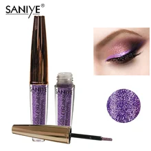 SANIYE 6 цветов жидкие тени для век 24h стойкие водонепроницаемые блестящие тени для макияжа глаз M278