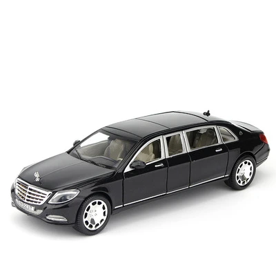 1:24 Maybach S600 Metal Car Model Diecast Alloy High Simulation Car Models 6 Doors Can Be Opened Inertia Toys For Children Difts 6