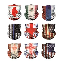 

Bandana Headband Scarf National Flag Printed Scarf Multifunctional Seamless Tubular Bandanas Tube Anti-sweat Sunshade Dust-proof