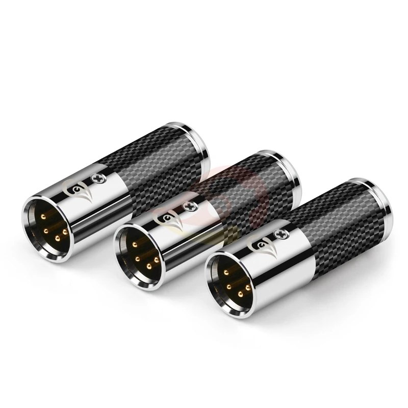 Fibra de Carbono Conector de Aço Macho para 2.5 Decodificar Pinos - 3.5 4.4mm Fêmea Equilíbrio Áudio Jack Converter Plug Adaptador Inoxidável Dac 4 Xlr - Image 6