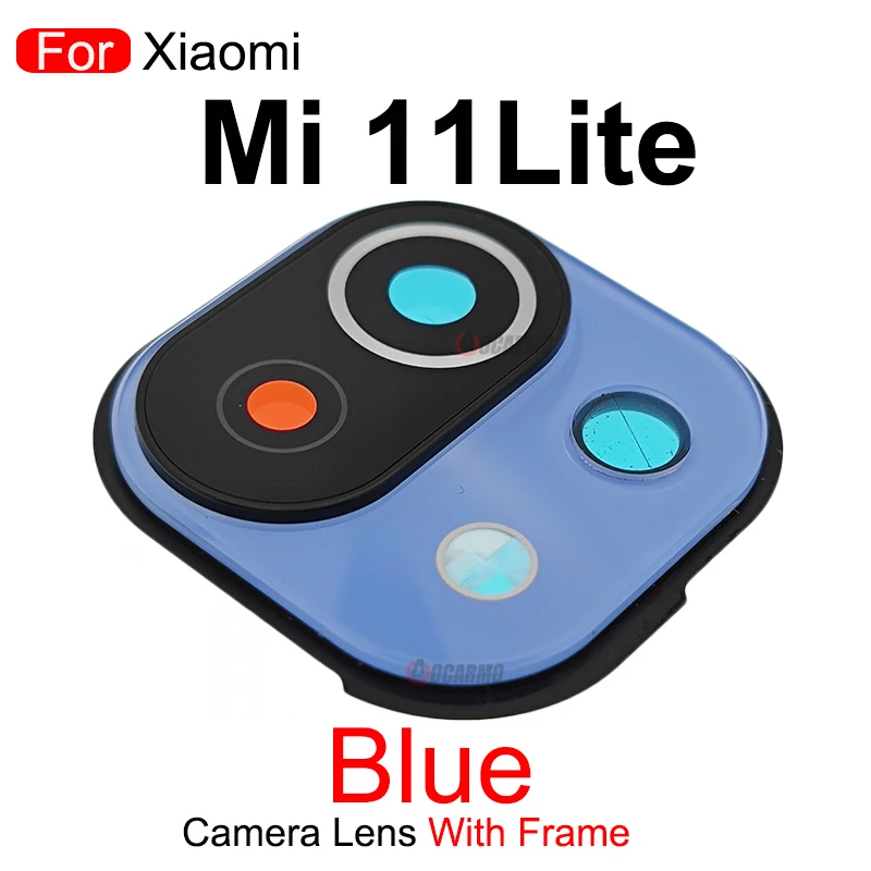 moment phone cases For Xiaomi Mi 11 Lite Back Camera Lens With Frame Repair Replacement Parts android camera lens Lenses