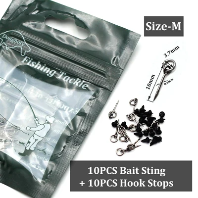 30PCS-M 30 шт., аксессуары для ловли карпа, микро-приманка с колючими зажимами, с кольцами и крючками, бусины для ловли карпа, шпильки для ловли карпа, рыболовные снасти - Цвет: 30PCS-M