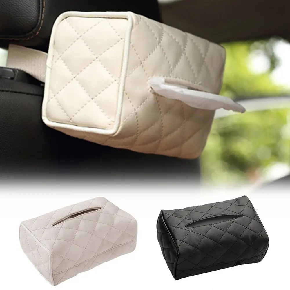 

1PC Sun Visor-mounted Car Interior Tissue Box Creative Car Supplies Tissue Box (random color)