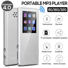 Портативный 8G 16G 32G bluetooth без потерь MP3 музыкальный плеер fm-радио Запись голоса звук Vedio с наушниками Поддержка TF карты
