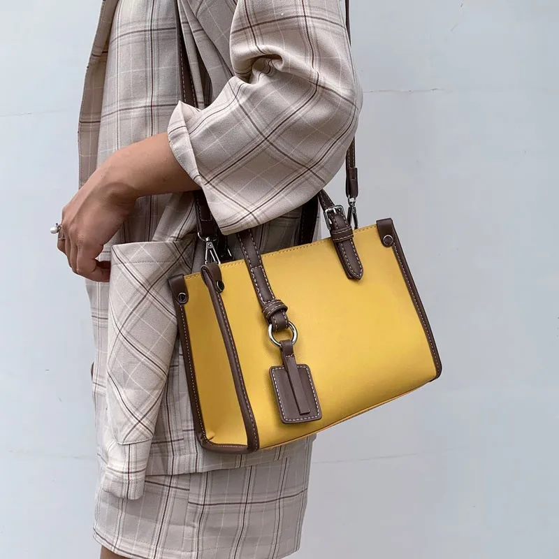 

Burminsa Korean Style Small Girls Messenger Bags High Quality Soft PU Leather Shoulder Bags For Women Summer 2019 Yellow White