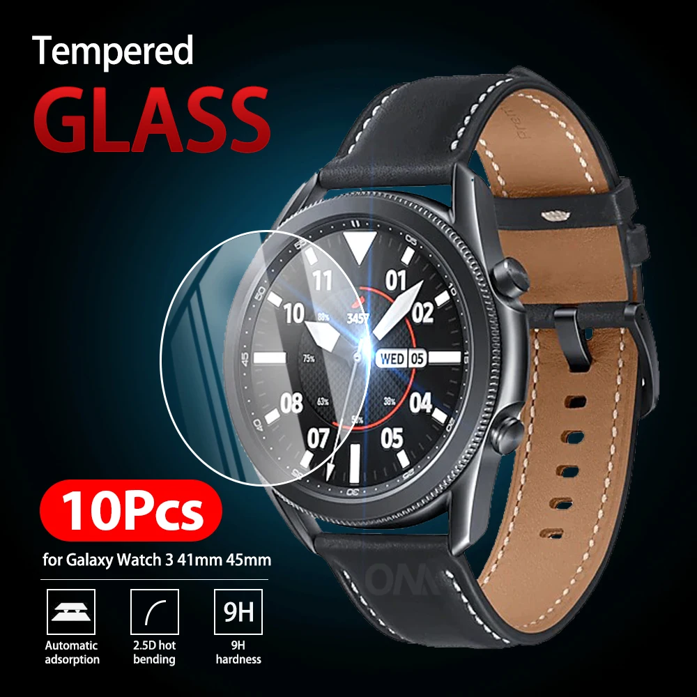 10 шт. 9H Премиум Закаленное стекло для Samsung Galaxy Watch 3 41 мм 45 Смарт часы защитная
