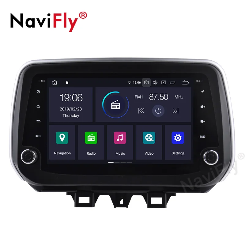 Excellent NaviFly Car multimedia player for Hyundai New Tucson IX35 2018 2019 car Radio GPS Navigation Stereo Android 9.0 2GB/4GB WIFI RDS 2