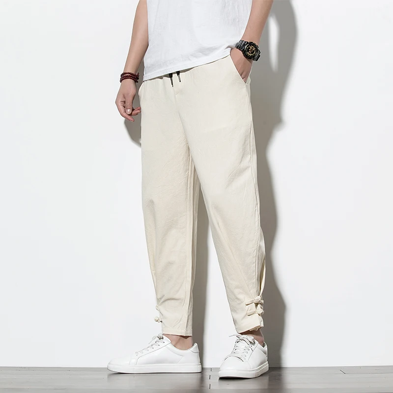 Casual Men Harem Pants Men Jogger Pants Men Fitness Trousers Male Chinese Traditional Harajuku Cotton Baggy Jogging Pants Men Casual Men Harem Pants Men Jogger Pants Men Fitness Trousers Male Chinese Traditional Harajuku Cotton Baggy Jogging Pants Men