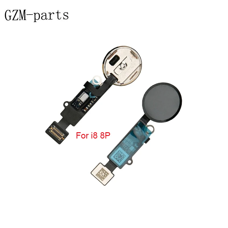 GZM-parts, 1 штука, кнопка «домой», гибкий шлейф для iPhone 6, 6 p, 6s, 7, 8 Plus, кнопка возврата домой, со шлейфом, без сенсорного ID, отпечатка пальца