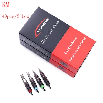 

High quality 40pcs Disposable Semi-Permanent Makeup Tattoo Cartridge Needle RM Tattoo Gun Supplies Membrane System free shipping