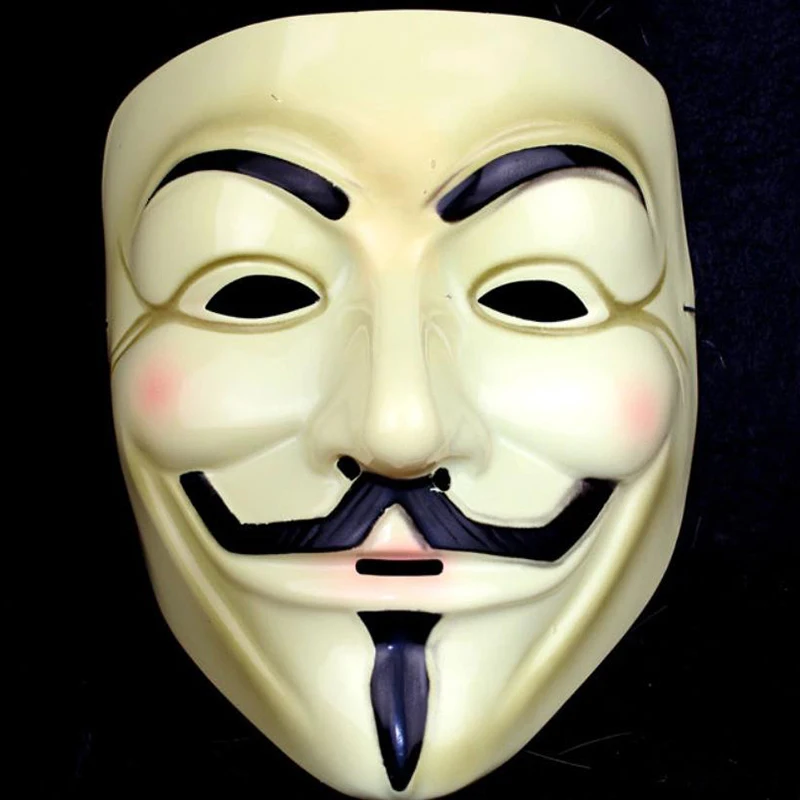 

New Fashion V Vendetta Mask Fawkes Anonymous Halloween Fancy Dress Costume Cosplay parade Halloween Dress v mask Masks