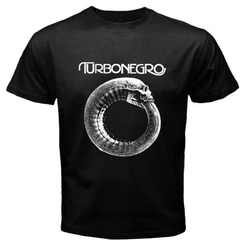 Мужская футболка TURBONEGRO Скандинавская кожа панк-рок глэм черная забавная новинка