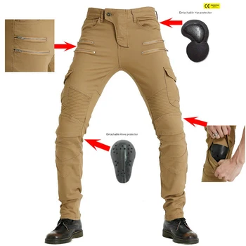 

Motorcycle Pants Men Moto Jeans CE Protection Riding Touring Motorbike Trousers Motocross Pants Pantalon Moto Pants 4 Colour