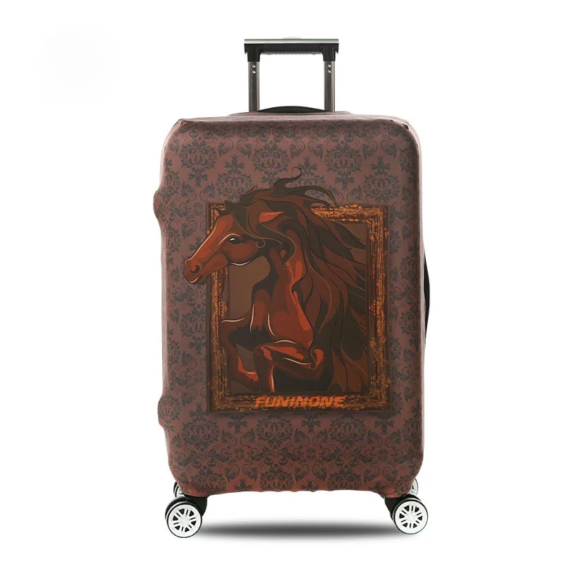 6 Чехол для чемодана Tigers с рисунком из мультфильма, чехол для багажника, подходит для чемодана 18 ''-32'', эластичный Чехол для багажа - Цвет: 6