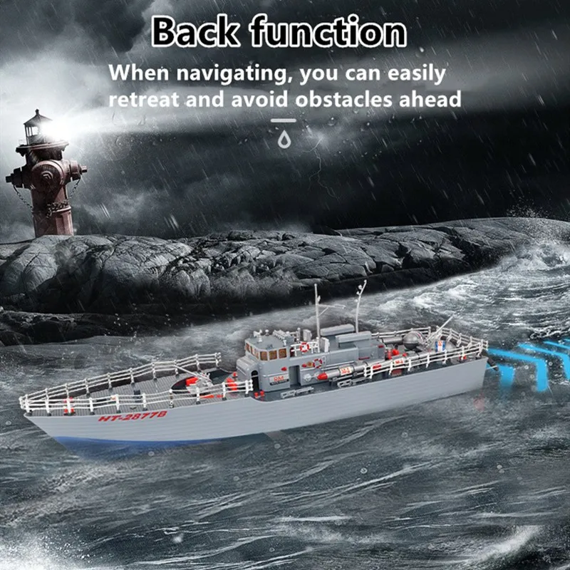 Электрический RC военный корабль игрушка модель большой размер высокая симуляция