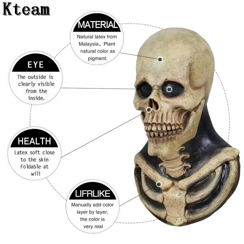 Hot New Bloody Zombie Mask Halloween Scary Masks Party Cosplay Skull Devil Horror Masque Masquerade Mascara Ghost Terror Mask