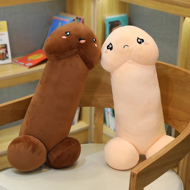30-90cm Real-Life Long Penis Plush Toy Stuffed Dick Trick Lifelike Doll Penis Expressions Funny Pillow Sexy Toys Gift Lovers 5