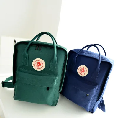 

New Style Fashion Korean-style Simple Trend Canvas Versatile Women's Casual Backpack WOMEN'S Bag Schoolbag