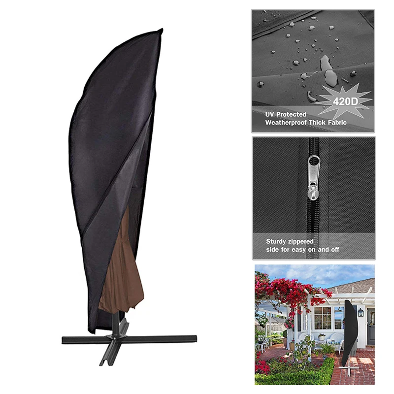 

Drawstring Umbrella Cover Protective Bag Water Resistant Oxford Fabric Dustproof