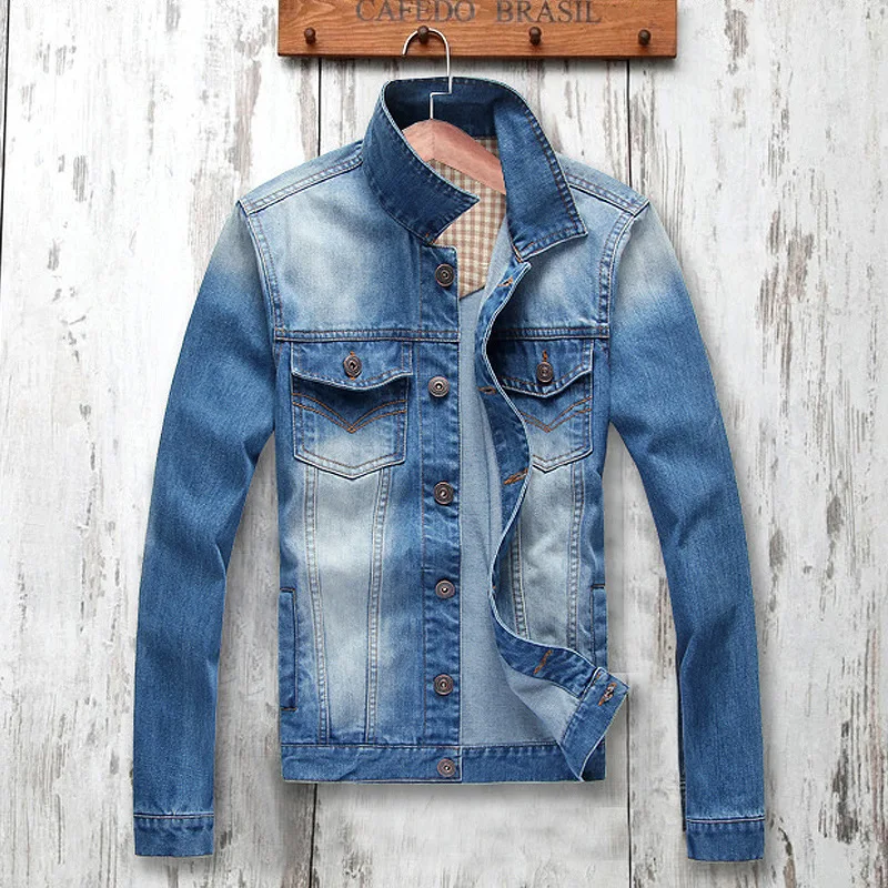 

Autumn Men'S Wear Classic Nostalgic Jeans Coat Europe And America Fashion Man Jacket Sy816