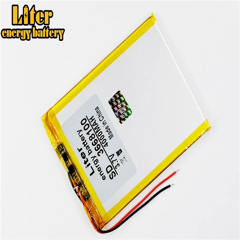 3 7 V 4000mAh 3668100 полимерный литиевый литий аккумулятор для DIY Mp3 MP4 MP5 GPS PSP электронная