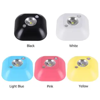 

Mini Wireless LED Sensor Night Light Infrared Motion Activated Wall Lamp For Wall Lamp Cabinet Stairs Light