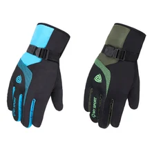 Мотоциклетные перчатки с сенсорным экраном, Теплые Зимние флисовые перчатки, ветрозащитные лыжные перчатки