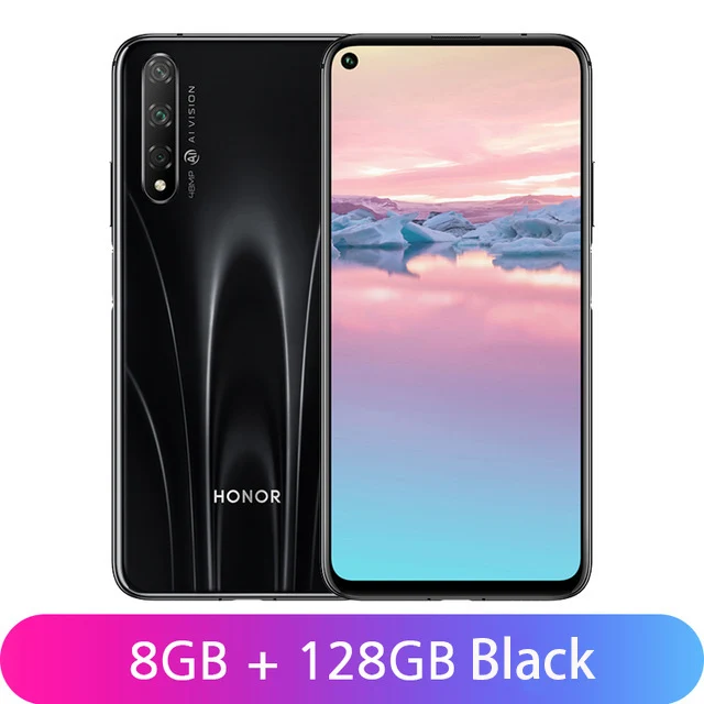 8GB 128GB Black Honor 20S 6GB 128GB 48MP камера заднего вида Kirin 810 Восьмиядерный Google play 6,2" 2340 × 1080 FHD+ 3750mAh смартфон - Цвет: 8GB 128GB Black