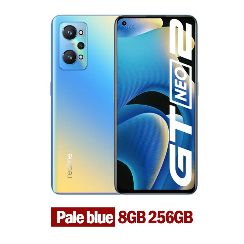 Original realme GT NEO 2 5G smartphone Snapdragon 870 64Mp main Camera 5000mAh 65W flash changer Global Rom NFC AMOLED 120HZ best ram for gaming 8GB RAM