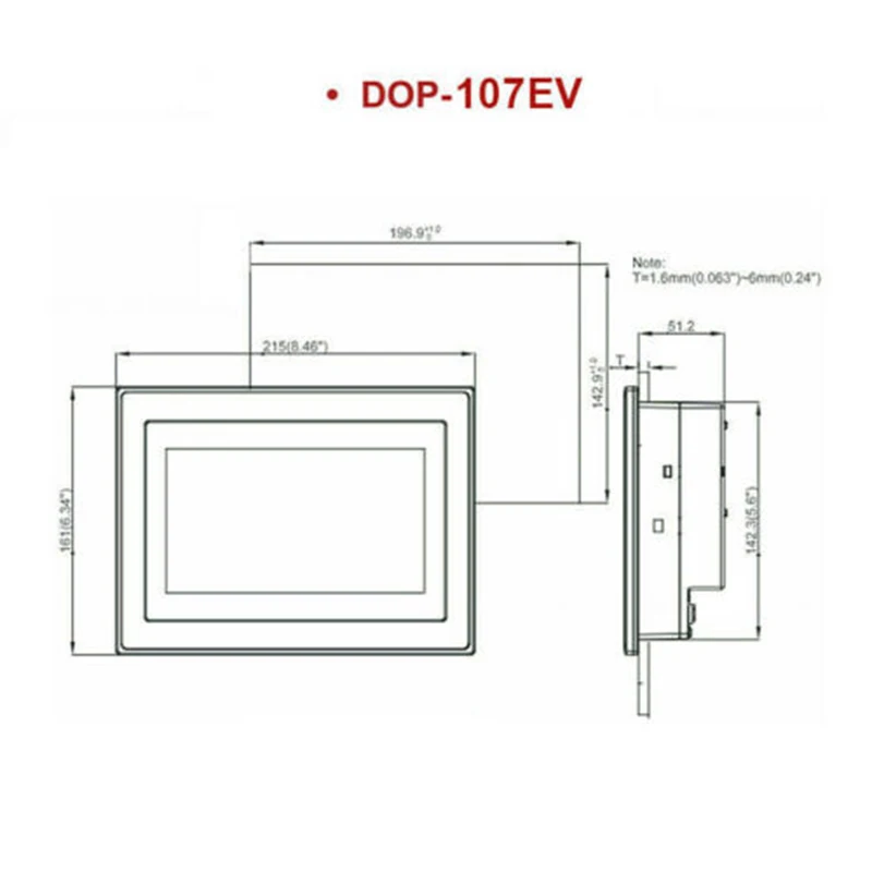 Delta HMI DOP-107EV 7 дюймов сенсорный экран Заменить DOP-B07E411/DOP-B07E415